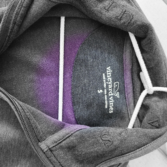 Vineyard Vines Men's Lavender Zip-Up Sweater - Picture 3 of 3